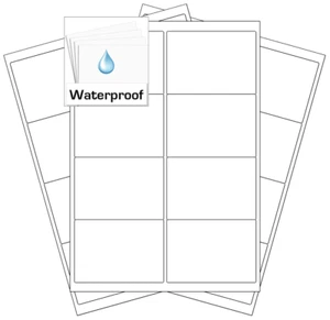 Plastic Polyester Labels | Blank home printer Labels | Very Sticky | Submerge - Picture 1 of 28