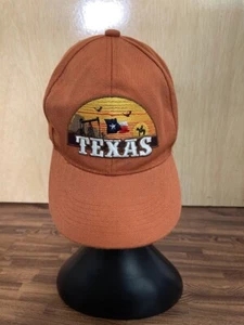 Black Hawk / JOYCAP Orange Baseball Cap Hat - TEXAS - Adjustable One Size - Picture 1 of 7