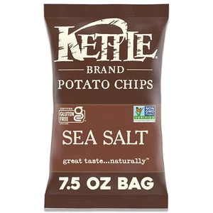 Sea Salt Kettle Potato Chips, 7.5 Oz - Picture 1 of 8