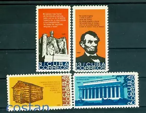 1965 Abraham Lincoln,Hodgenville Birth house,memorial,monument,Caribbean,1014MNH - Picture 1 of 1