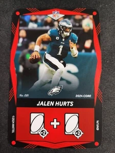 Tarjeta 2024 UNO ELITE CORE EDITION ROJA Jalen Hurts Eagles #81 - Imagen 1 de 2