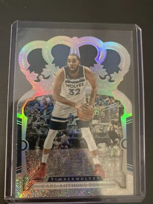 2023-24 Crown Royale Karl Anthony Towns Royalty Shimmer SSP Rarer Than Case Hit - Image 1 of 2
