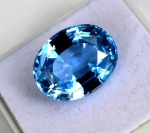 Neuer ovaler geschliffener zertifizierter natürlicher 10 kt blauer Turmalin großer Ausverkauf ist beeilen sich - Bild 1 von 9
