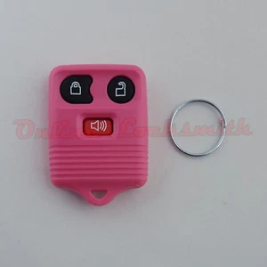 Repuesto de alarma remota de entrada sin llave para Ford 3 botones hágalo usted mismo programación rosa - Imagen 1 de 1