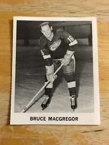1965 - 66 Coca Cola NHL Hockey Card Bruce MacGregor Detroit Red Wings Coke Rare - Picture 1 of 2