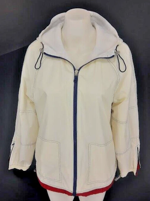 Женская белая ветровка с капюшоном Weather Tamer Gorpcore размер Маленький - Изображение 1 из 4