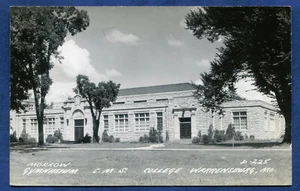 Warrensburg Central Missouri State College Morrow Gymnasium Real Photo Postcard - Picture 1 of 2