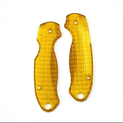 1 Pair All Polyetherimide PEI Handle For C223 Para 3 Ultem Folding Knife Scales - Image 1 of 4