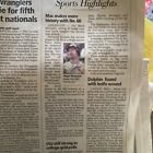Mark Mcgwire Newspaper  Article Highlight On His 400th Home Run