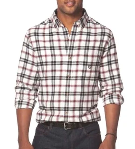 Chaps Herren klassische Passform Flanellhemd neu mit Etikett angeraut 100 % Baumwolle Knopfleiste kariert - Bild 1 von 2