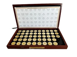 PCS Gold and Silver Highlighted State Quarters 1999-2008 - Picture 1 of 1