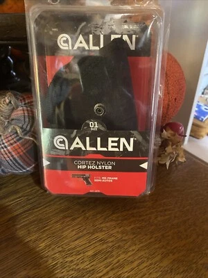 Funda de nailon Allen Cortez negra talla 1 se adapta a 3 pulgadas a 4 pulgadas. Marco mediano automático NUEVO Foto 1 de 2