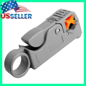 Rotary Coaxial Cable Stripping Tool Two Blade Coax Wire Cutter Stripper RG6 RG59 - Picture 1 of 4