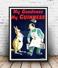 My Goodness my Guinness  : Old Beer Advertising Poster reproduction