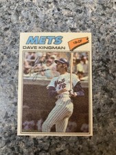 1977 Topps Baseball Patches Cloth Stickers #24 Dave Kingman New York Mets