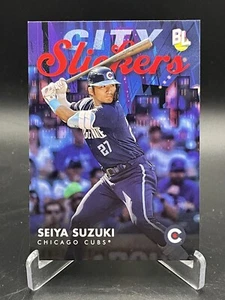 2023 Topps Big League City Slickers Insert No. CS-4 Seiya Suzuki Chicago Cubs - Picture 1 of 2
