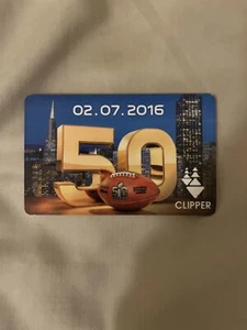 Clipper Card - Super Bowl 50 - Bild 1 von 1