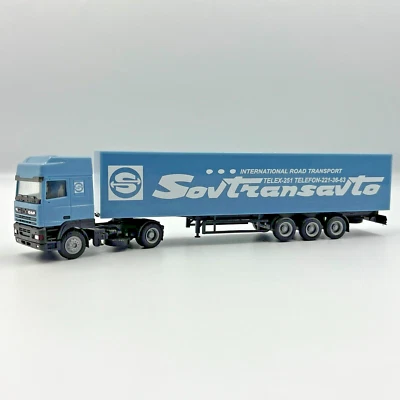 DAF 95 International road transport Sovtransavto, blue scale 1/87(HO) - Image 1 of 4