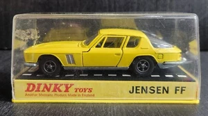 DINKY TOYS #188 JENSEN FF SALOON IN ORIGINAL PERSPEX BOX 1972 VINTAGE ENGLAND - Picture 1 of 15