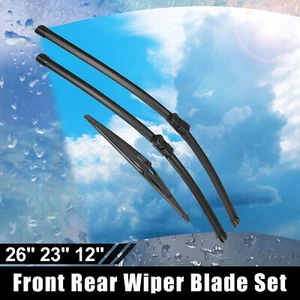 26" 23" 12" Front &Rear Windshield Wiper Blade Set for Mercedes Benz ML350 GL450 - Bild 1 von 7