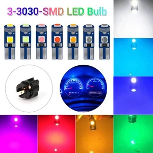 5-50PCS T5 74 37 3SMD Car LED Instrument Panel Dash Dashboard Gauge Light Bulb - Picture 1 of 29