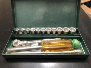 Vintage Thorsen #1416 - 1/4" Drive 16pc Socket Wrench Set - USA Made - NOS! - Picture 1 of 18