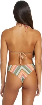 Volcom женщин Sol песни полоски Cheekini бикини низ XS новый с Ярлыками - Изображение 1 из 3