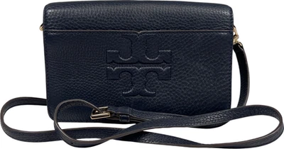 Cartera Bandolera Tory Burch Mujer Cuero Azul Bomba T con Correa Extraíble Foto 1 de 4