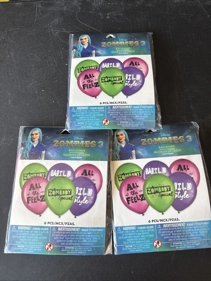 Disney Zombies 18 Globos Decorativos Fiesta Foto 1 de 2