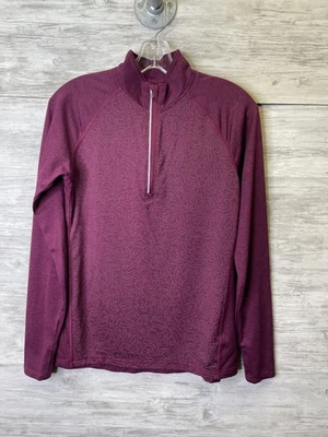 Pullover Old Navy Active para mujer pequeño Go-Dry 1/4 cremallera agujeros para los pulgares invierno correr Foto 1 de 4