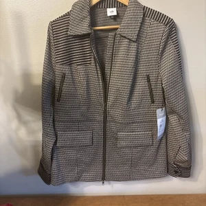Cabi Baron Blazer Jacket Herringbone Sz L Mixed Print Stretch NWT - Picture 1 of 4
