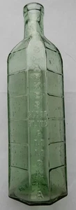 Clarkes Ammonia octagonal patent poison bottle c1912 onwards (J) - Picture 1 of 6