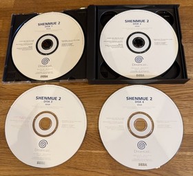 Shenmue 2 Press/Promo Full Game Dreamcast - Very Rare 4 discs