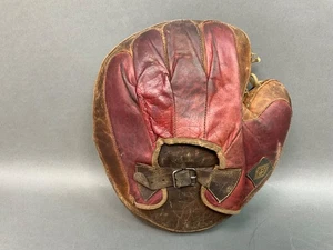 Guante antiguo vintage de cuero de los años 30 con hebilla trasera de béisbol ACME - Imagen 1 de 12