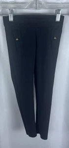 Jeani And Jack Size 4 Girls Black Pants Front Pockets Classic Sophisticated - Picture 1 of 5