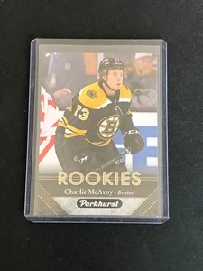 2017-18 Parkhurst Charlie McAvoy Black ROOKIE Case Hit SSP Bruins MVP - Picture 1 of 2