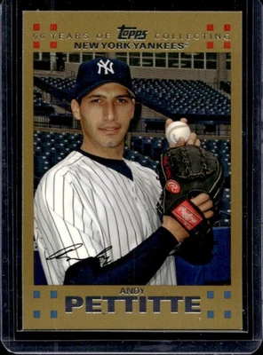 2007 Topps Andy Pettitte Gold #439/2007 Yankees - Imagem 1 de 2