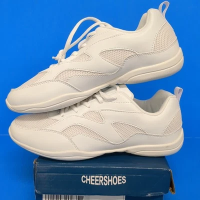 Smapavic Womens Cheer ShorsSize 9 ( EU 41) White Faux Leather Athletic Sneakers  - Image 1 of 4