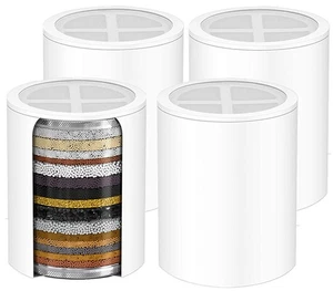 4 Pack Replacement Shower Filter Cartridge for SR SUN RISE Fixed Showerhead - Picture 1 of 5