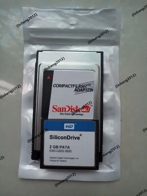 WD  SILICONDRIVE  2GB Compact Flash +ATA PC card PCMCIA Adapter JANOME Machines - Image 1 of 3
