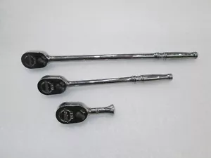 Snap On 103RT01FR 3pc 1/4" Drive Dual 80 Technology Ratchet RED Foam Set USA - Foto 1 di 7
