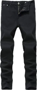 FREDD MARSHALL Men's Skinny Slim Fit Stretch Straight Leg Fashion Jeans Pants - Picture 1 of 28