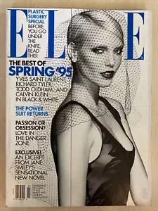 ELLE March 1995 Best Spring '95 Nadja Auermann, Naomi Campbell, Todd Oldham Vg+ - Imagen 1 de 3