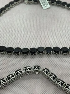 Doorbuster Thai Black Spinel Tennis Bracelet - Picture 1 of 8