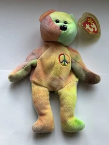 Ty Beanie Baby: Peace Bear 1996 - Multicolor "RETIRED" - Picture 1 of 3