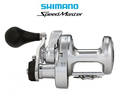 MULINELLO SHIMANO SPEEDMASTER II 10lb RIGHT HAND DOPPIA VELOCITA' TRAINA JIGGING - Immagine 1 di 3