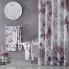 Catherine Lansfield Dramatic Floral Shower Curtain Blush Pink