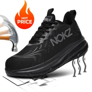 Mens Steel Toe Cap Shoes Safety Trainers Work Boots Womens Lightweight Fashion-2 - Picture 1 of 38