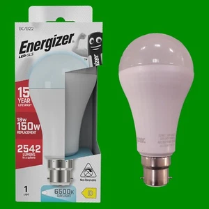6x 18W (=150W) Energizer GLS BC B22 LED Light Bulb Lamp 6500K Daylight 2542Lm - Picture 1 of 3