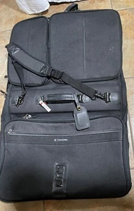 Samsonite Silhouette 5 Black Garment Wardrobe Folding Travel Bag w/Strap IN6090 - Picture 1 of 14
